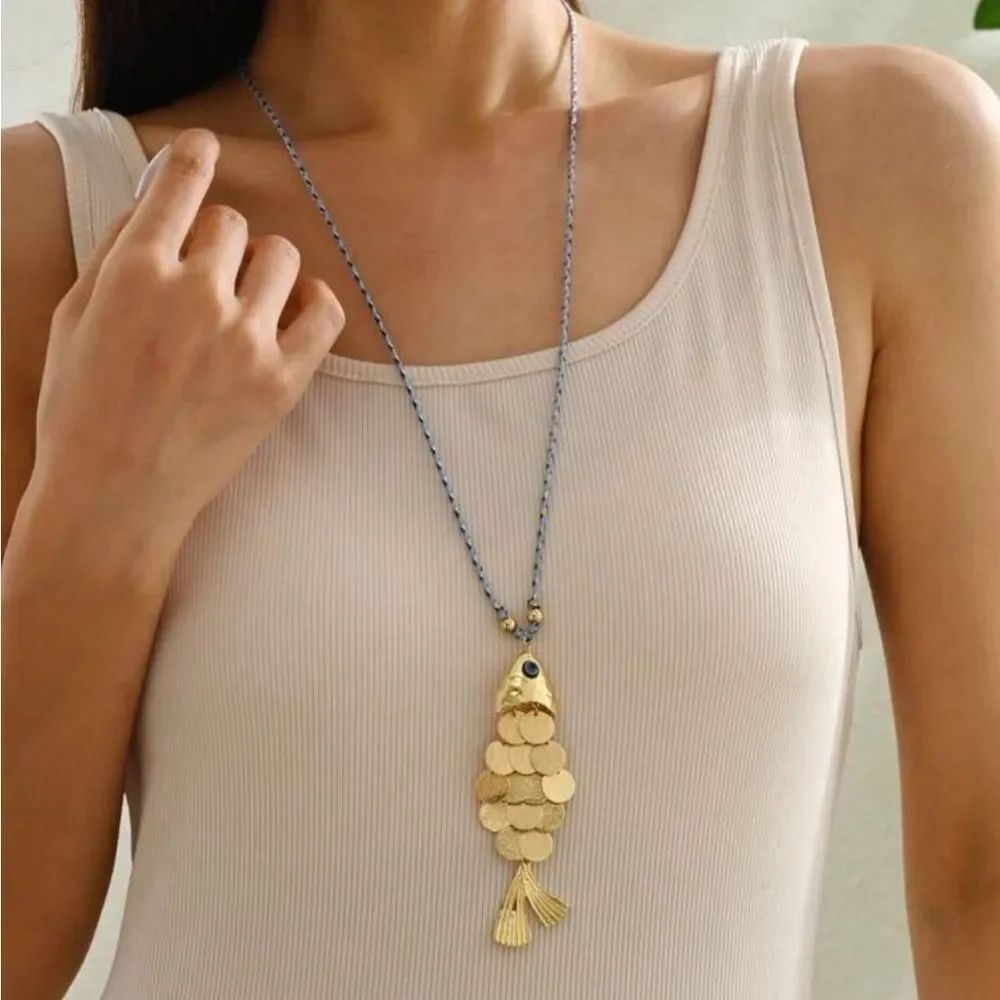 Boho Fish Necklace #1977